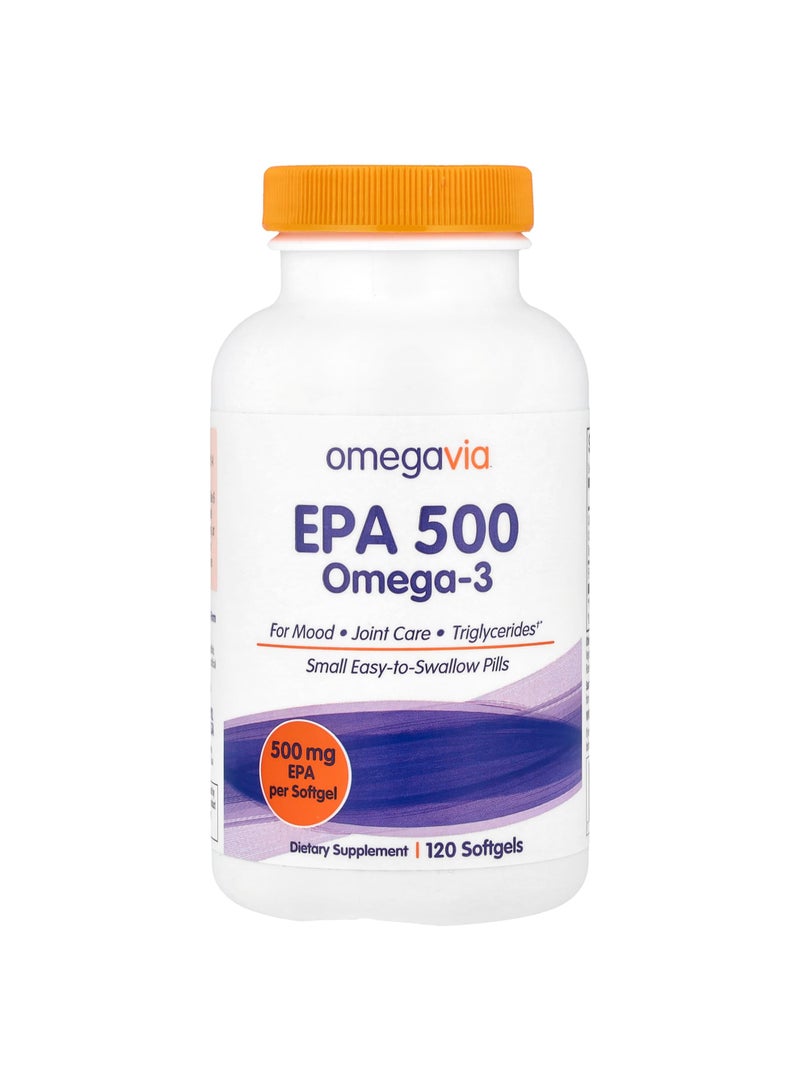 EPA 500, Omega-3, 500 mg, 120 Softgels
